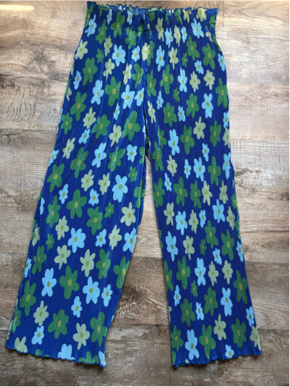 Target Black History Month Floral Pleated Plissé Wide Leg Pants Size XL